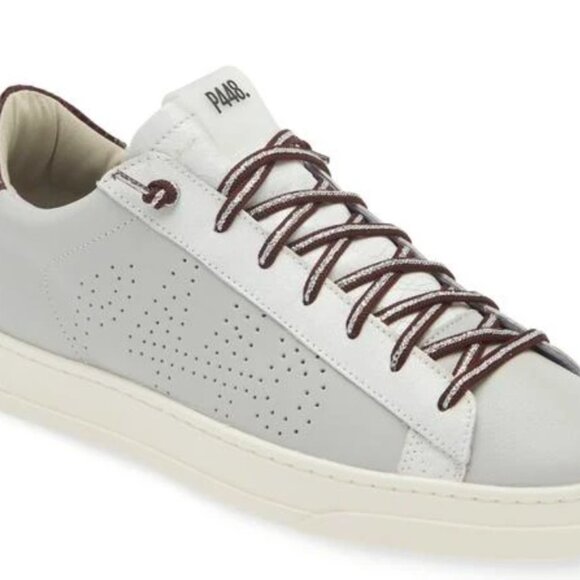 P448 Shoes - P448 Jack Perforated Sneaker Size 41 or US 10.5 Grey, Lilac Women's NEW NIB